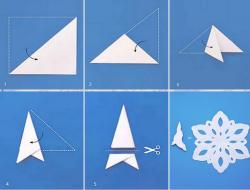 Urob si sám objem snehových vločiek z papiera – majstrovská trieda